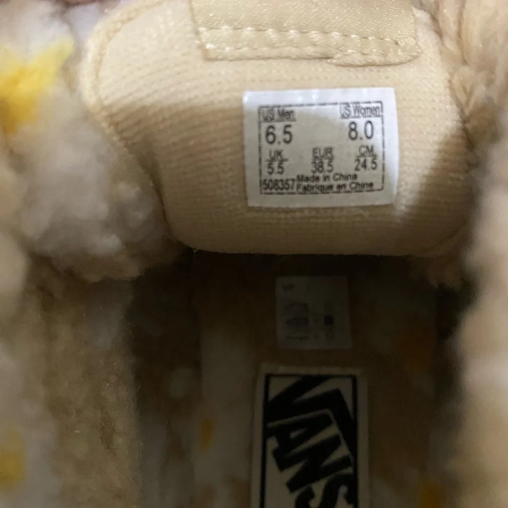 Vans Women's High-Top Sneakers - Beige and White - Picture 2 of 3